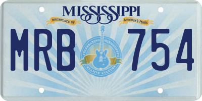 MS license plate MRB754