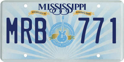 MS license plate MRB771