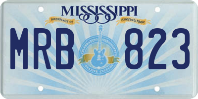 MS license plate MRB823