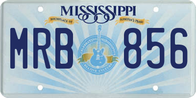 MS license plate MRB856