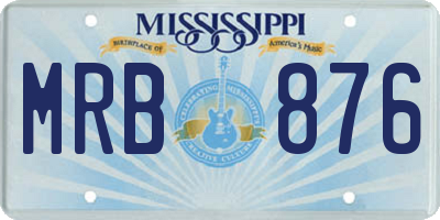 MS license plate MRB876