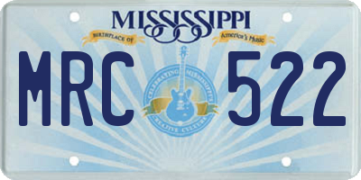 MS license plate MRC522