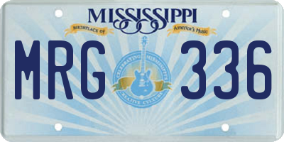 MS license plate MRG336