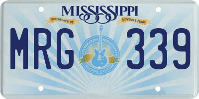 MS license plate MRG339