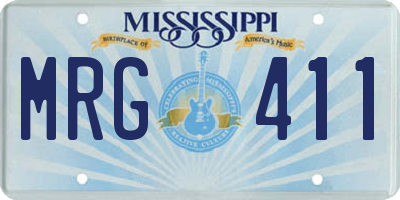 MS license plate MRG411