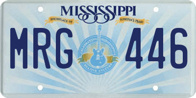 MS license plate MRG446