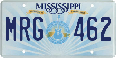 MS license plate MRG462