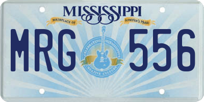 MS license plate MRG556