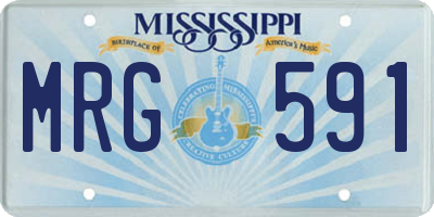 MS license plate MRG591
