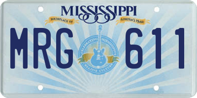 MS license plate MRG611