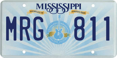 MS license plate MRG811