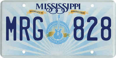 MS license plate MRG828
