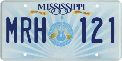 MS license plate MRH121