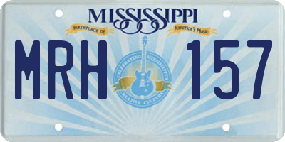 MS license plate MRH157