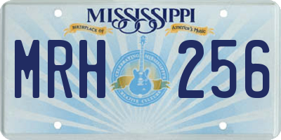 MS license plate MRH256