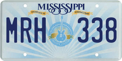 MS license plate MRH338