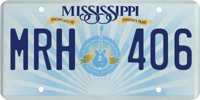 MS license plate MRH406
