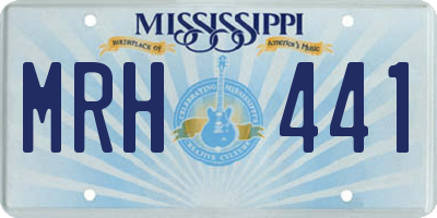 MS license plate MRH441