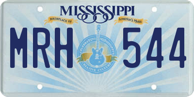 MS license plate MRH544
