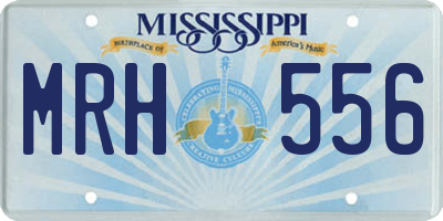 MS license plate MRH556