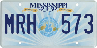 MS license plate MRH573