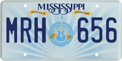 MS license plate MRH656