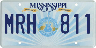 MS license plate MRH811