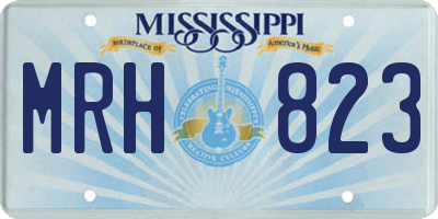 MS license plate MRH823