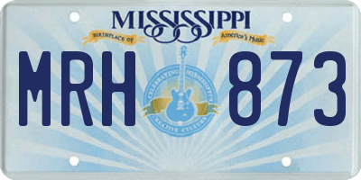 MS license plate MRH873