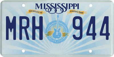 MS license plate MRH944