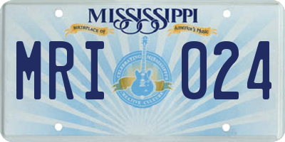 MS license plate MRI024