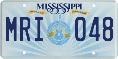 MS license plate MRI048