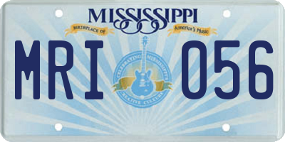 MS license plate MRI056