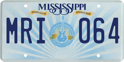 MS license plate MRI064
