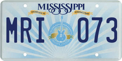 MS license plate MRI073