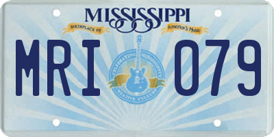 MS license plate MRI079