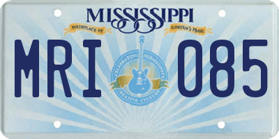 MS license plate MRI085