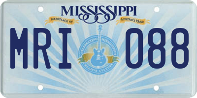 MS license plate MRI088