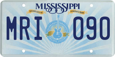 MS license plate MRI090