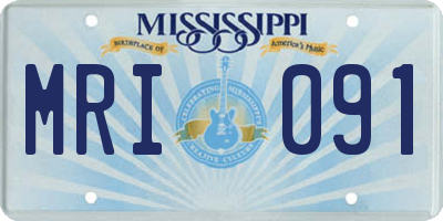 MS license plate MRI091