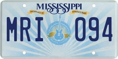 MS license plate MRI094