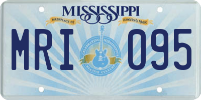 MS license plate MRI095