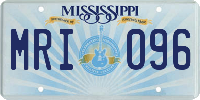 MS license plate MRI096