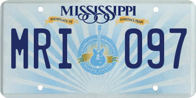 MS license plate MRI097
