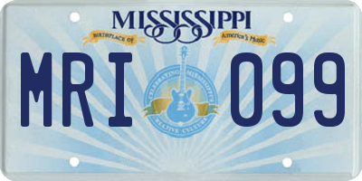 MS license plate MRI099