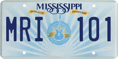 MS license plate MRI101