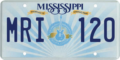 MS license plate MRI120