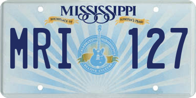 MS license plate MRI127