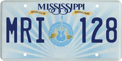 MS license plate MRI128