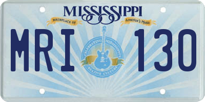 MS license plate MRI130